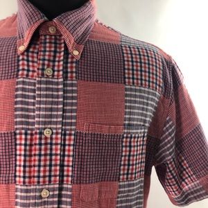 Brooks Brothers 346 Mens Size Medium Red Patchwork
